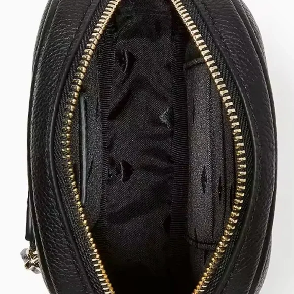 NWT KATE SPADE N/S ROSIE PHONE CROSSBODY SOLID BLACK GOLD HARDWARE NORTH SOUTH - Picture 5 of 6